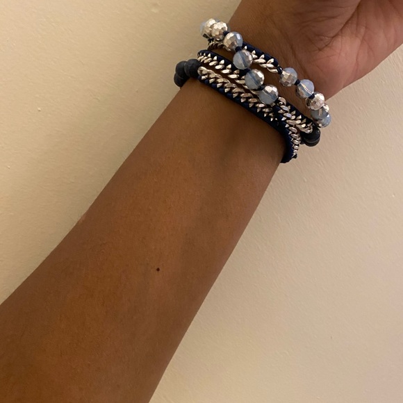 ‼️SOLD‼️💙🤍WRAP BRACELET🤍💙 - Picture 5 of 6